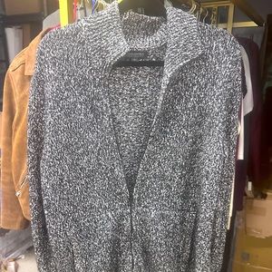 Wool Zip Cardigan Sweater